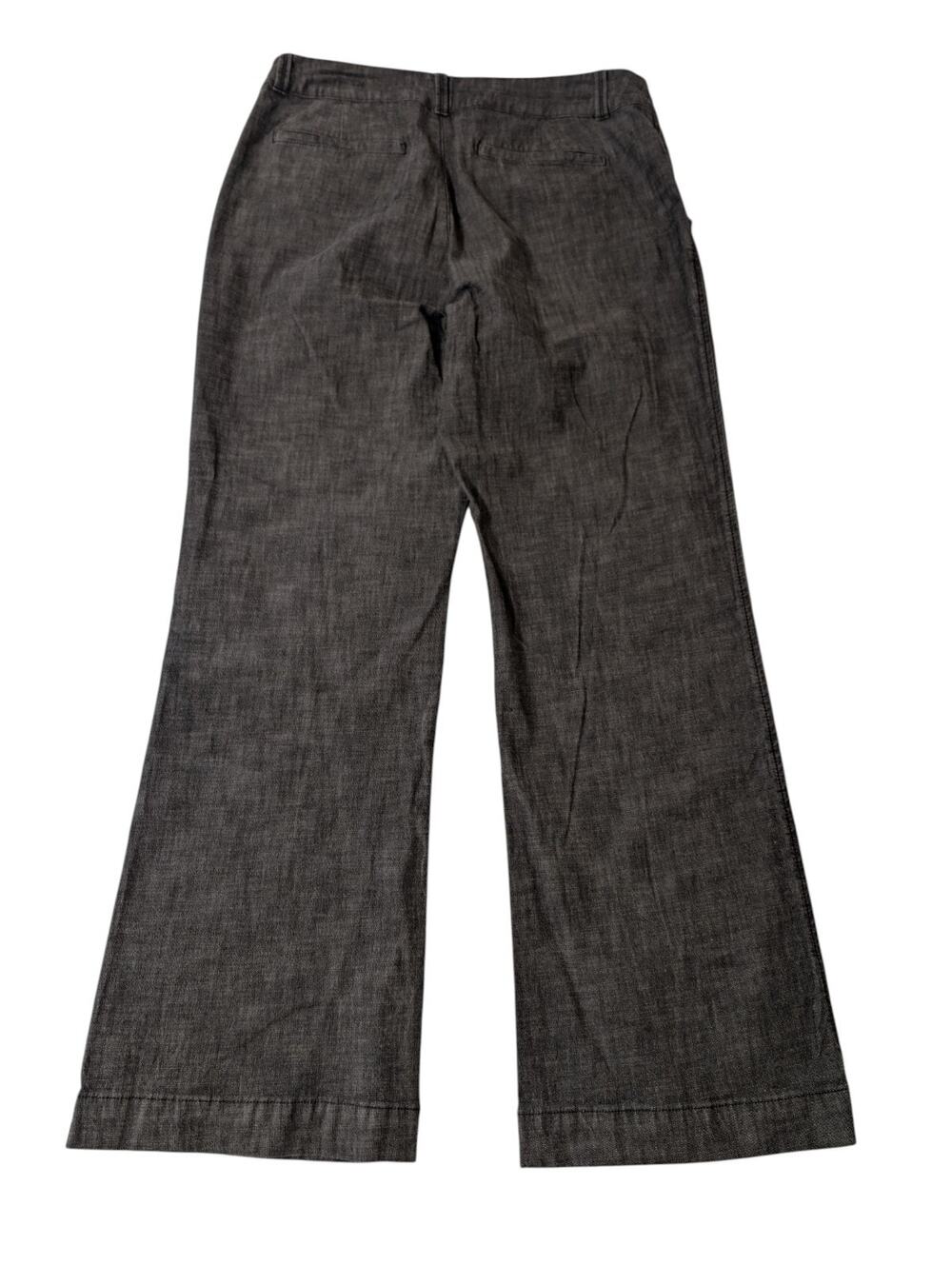 Coldwater Creek Womens Straight Flair Leg GrayJeans Sz 14 Dark Wash Classic Fit